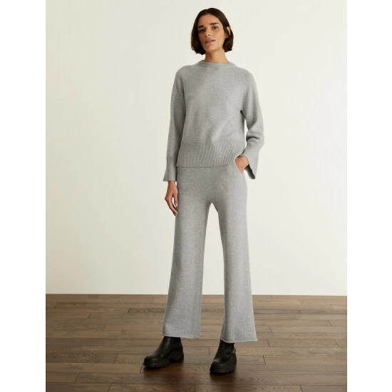 JAEGER Merino Wool Rich Jumper With Cashmere Women Pale Pink 2 JAEGER Merino Wool Rich Jumper With Cashmere Women Pale Pink - Image 2