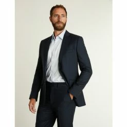 JAEGER Tailored Fit Pure Wool Birdseye Jacket Men Medium Navy 20 JAEGER Tailored Fit Pure Wool Birdseye Jacket Men Medium Navy -JAEGER Shop unnamed file 985