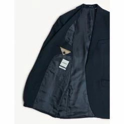 JAEGER Tailored Fit Pure Wool Birdseye Jacket Men Medium Navy 25 JAEGER Tailored Fit Pure Wool Birdseye Jacket Men Medium Navy -JAEGER Shop unnamed file 990