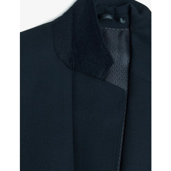 JAEGER Tailored Fit Pure Wool Birdseye Jacket Men Medium Navy 13 JAEGER Tailored Fit Pure Wool Birdseye Jacket Men Medium Navy - Image 13